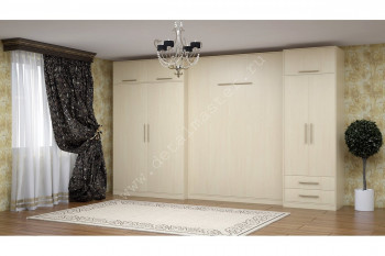 Комплект мебели со шкаф-кроватью трансформер Ратмир в Быстровке - bystrovka.mebel54.com | фото