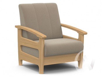 Кресло для отдыха Омега (бук лак/CATANIA LATTE) в Быстровке - bystrovka.mebel54.com | фото