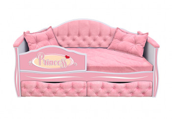 Кровать 160 серии Иллюзия 2 ящика 15 Бледно-розовый (подушки) в Быстровке - bystrovka.mebel54.com | фото