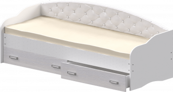 Кровать Софа-8 с мягкой спинкой (900х1900) Белый в Быстровке - bystrovka.mebel54.com | фото