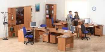 Мебель для персонала Альфа 61 Ольха в Быстровке - bystrovka.mebel54.com | фото
